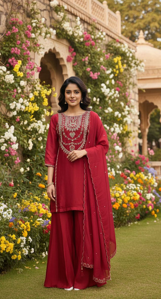 3pc Kurti Dupatta with Divider