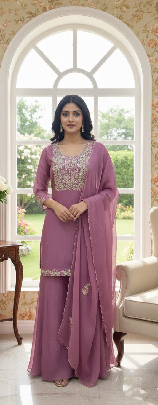 3pc Kurti Divider Dupatta