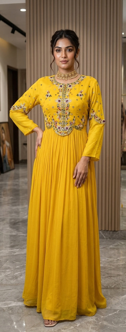 Anarkali Gown.